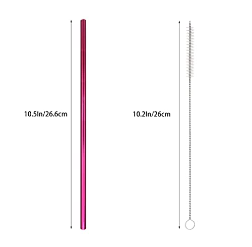 10 Pcs Stainless Steel Straws