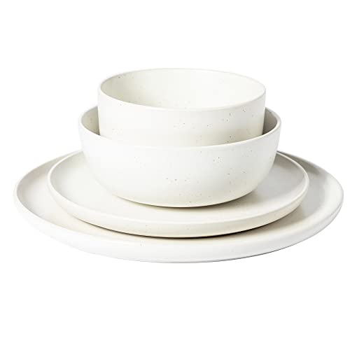 James Street Stoneware Matte Reactive Double Bowl Dinnerware Set