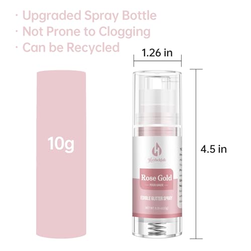 Rose Gold Edible Glitter Spray