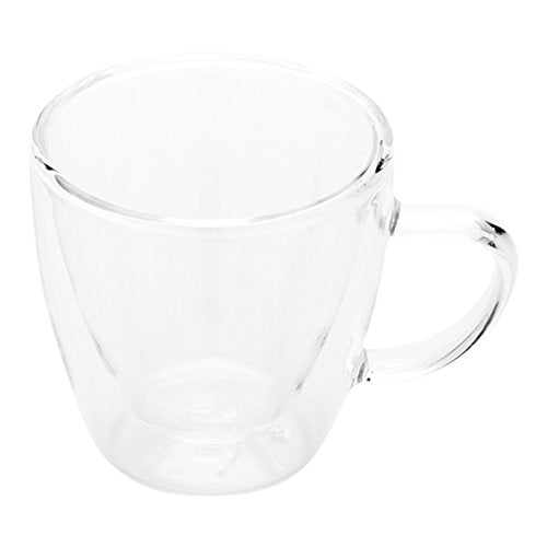 Forma 3 Ounce Small Glass Espresso Cups 10 Double Wall Clear Shot Cups (10 Count)