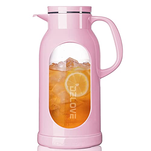 68 oz 2 Liter Glass Pitcher with Shatterproof Shell