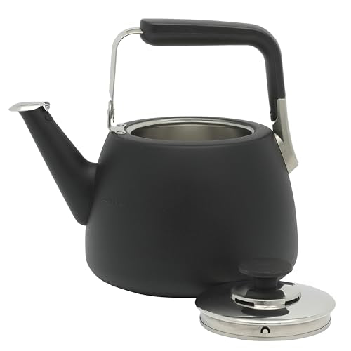 Kitchen Essentials Large 2 QT Heavy Gauge Stainless Steel Tea Kettle