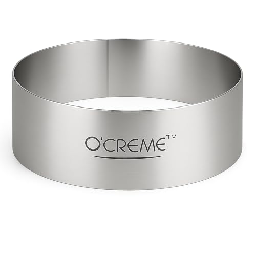 Cake Ring Sturdy Stainless Steel Round Mousse Cake Ring Mold for Baking