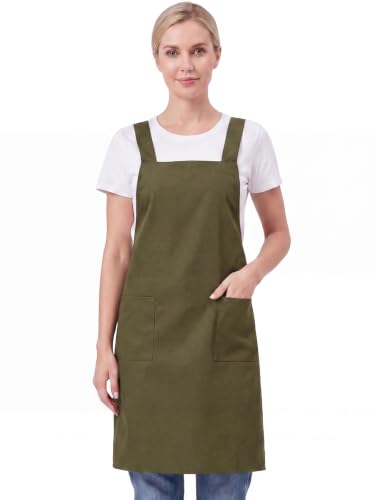 Kitchen Chef Aprons for Men Women Work Apron with 2 Pockets