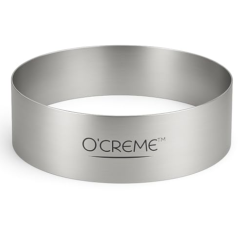 Cake Ring Sturdy Stainless Steel Round Mousse Cake Ring Mold for Baking