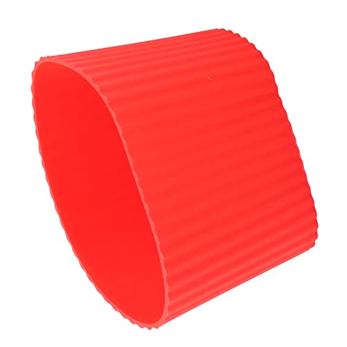 Silicone Nonslip Glass Bottle Mug Cup Sleeve Protector Cover Red