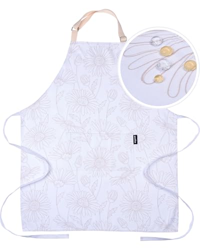 Premium Adjustable Cooking Aprons for Women with Pockets