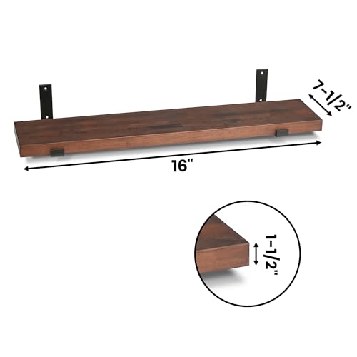 Floating Shelves for Wall Mounted Book Shelf Hanging Shelves Floating Bookshelf for Bedroom (3 Count)