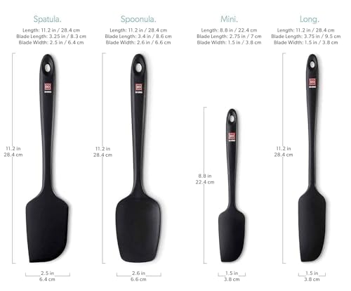 DI ORO Silicone Spatula Set (4 Count)