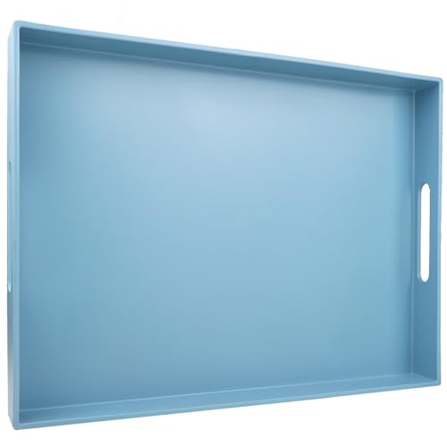 Blue Serving Tray for Coffee Table