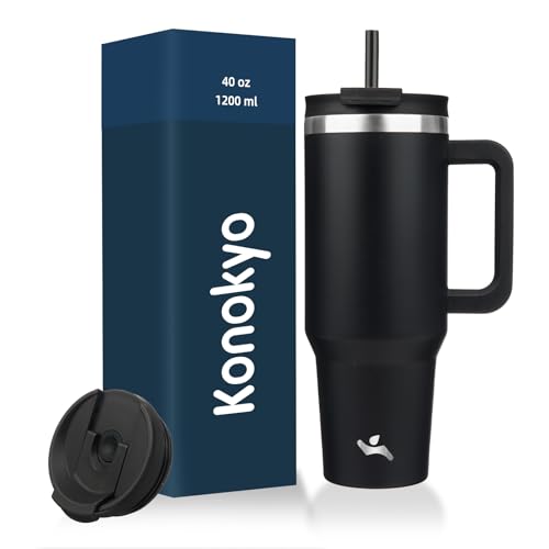 40 oz Insulated Tumbler Water Bottle with Handle