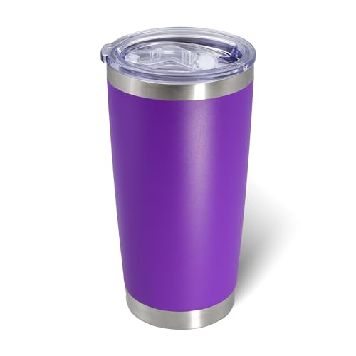 20oz Tumbler with Lid Stainless Steel Tumblers Insulated Mug Purple 1P