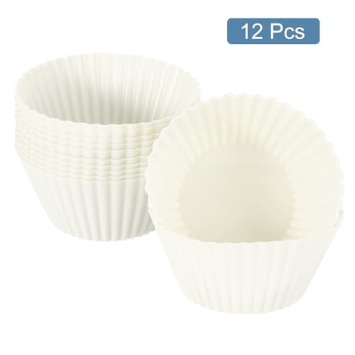 12Pcs Silicone Cupcake Liners