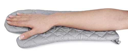 17 Inch Extra Long Heat Resistant Oven Gloves New Cotton Oven Mitts Kitchen Gloves High Temperature Cooking Tool BBQ Gloves