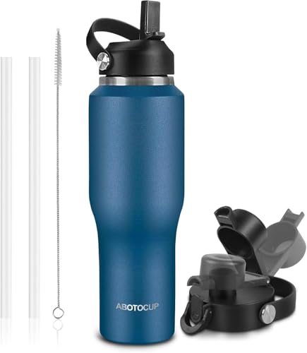Insulated Water Bottle 40oz with Straw