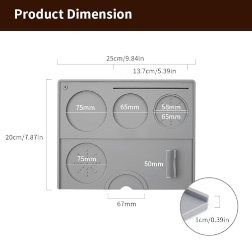 Silicone Espresso Tamping Mat Tamp Station