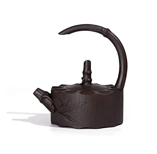 Handmade Cast Iron Teapot Iron Tea Set Gift for Adult Father Mother Family Black 1000ml