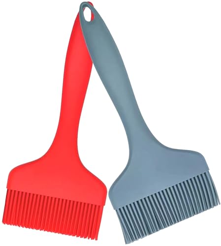 2 Pcs Of Large Silicone Basting Brushes One