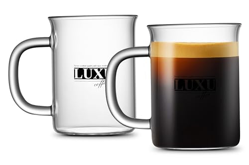 Glass Coffee Mugs (2 Count)
