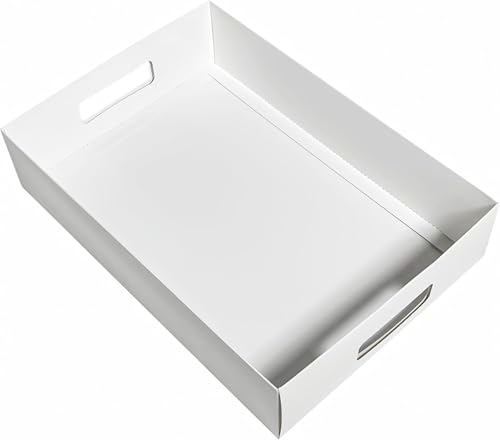 12 Pack 13" X 9" X 3" White Blyss Cookie Crate (12 Count)
