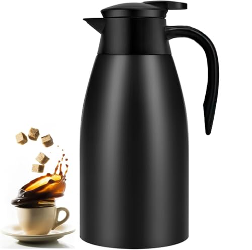 70oz Coffee Carafe Airpot Insulated Coffee Urn Stainless Steel Vacuum Thermal Pot Flask Dispenser for Coffee