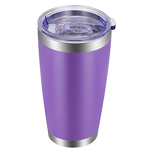 20oz Tumbler with Lid and Straw Stainless Steel Tumbler Cup Vacuum Insulated Double Wall Travel Coffee Mug Powder Coated Coffee Cup