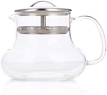Yama Sitka 12oz Sitka Glass Teapot with Built-in Mesh Filter, Dishwasher Safe, Ideal for Loose Leaf Tea, Dishwasher Safe