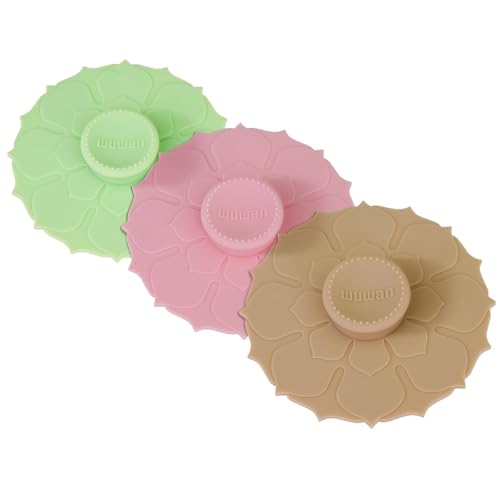 Silicone Cup Covers 4.1 Inch Reusable Silicone Mug and Cup Lids Suction Seal Lid Caps to Keep Drink Warm or Cold for Steeping Coffee Tea And Drink Cover