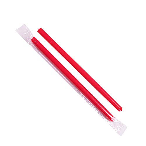C9060s (Red) 9" Boba Straws (10mm) - Red (Case of 1600) (25 Count)