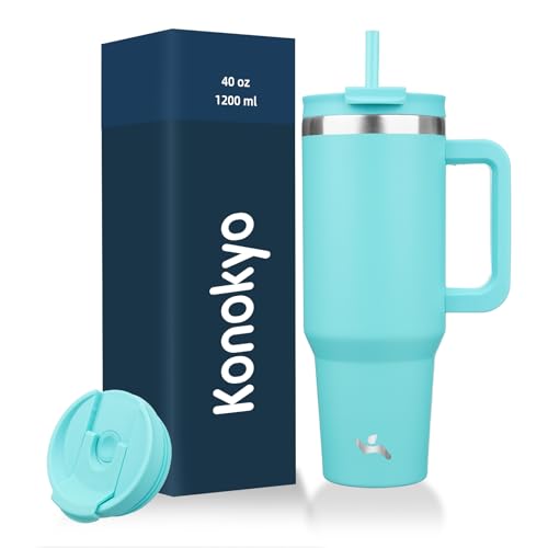 40 oz Insulated Tumbler Water Bottle with Handle