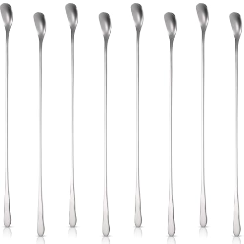 8 Pieces Stainless Steel Coffee Stirrers Mixing Spoons (8 Count)