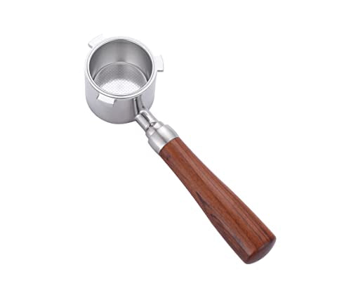 Maspresso 51mm Bottomless Portafilter for Delonghi La Specialista Espresso Machine EC9335 EC9155 EC9665 EC9355 Stainless Steel Portafilter 4 Cups