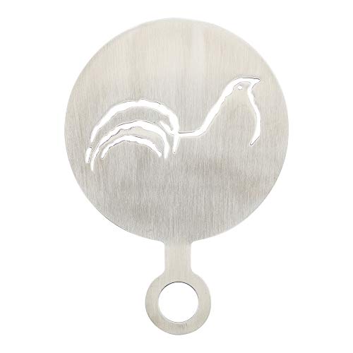Coffee Art Stencil Pack of 1 Stainless Steel Bird Decorating Stencil for Latte Art
