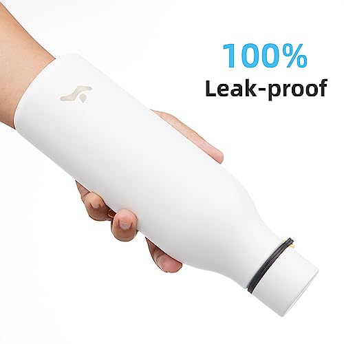 18 oz Insulated Stainless Steel Metal Water Bottle with Strap