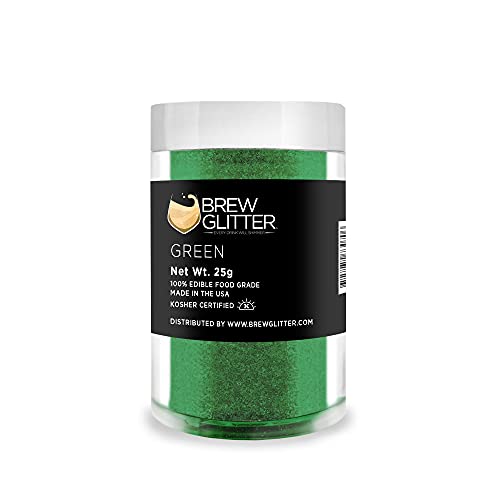 Green BREW GLITTER Edible Glitter For Drinks