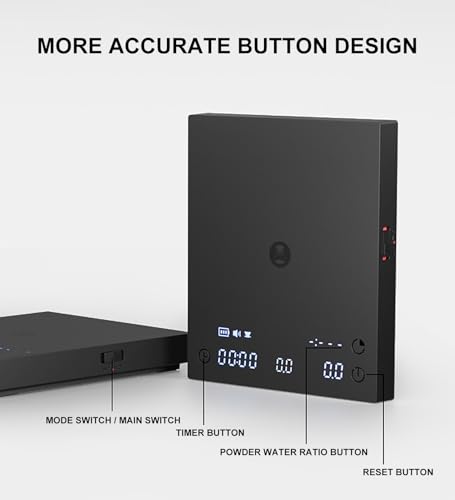 Black Mirror Basic 3 Coffee Scale with Timer