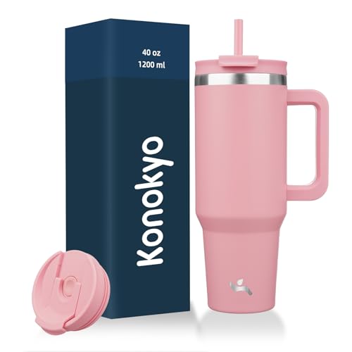 40 oz Insulated Tumbler Water Bottle with Handle