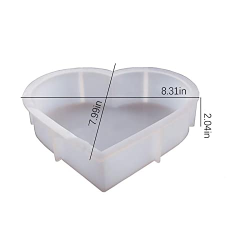 Resin Silicone Molds Large Heart Hexagon Resin Molds Deep Epoxy Resin Mold for Flowers Preservation Resin Art Resin Casting DIY
