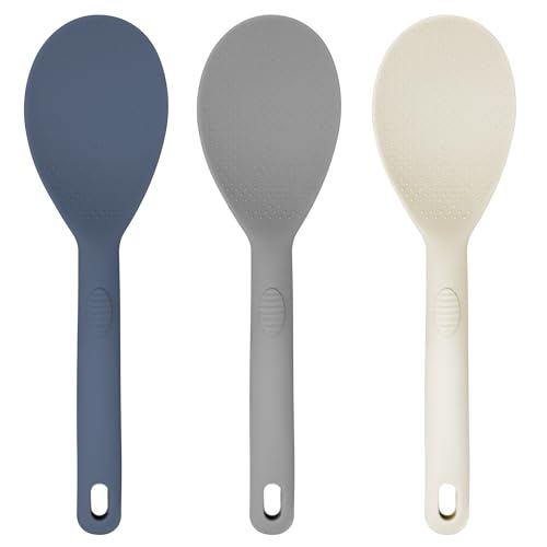 3 Pcs Colorful Silicone Rice Paddle (3 Count)