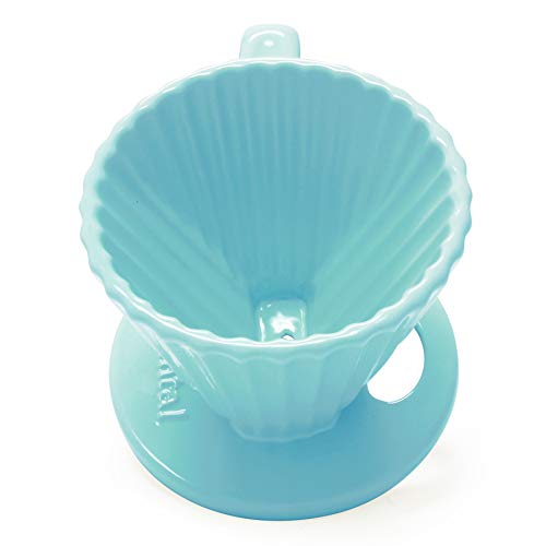 Lotus ceramic pour over coffee dripper