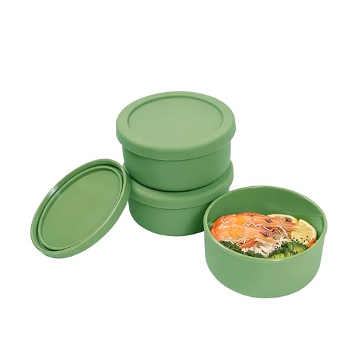 24 fl oz Silicone Food Storage Container with Lid (3 Count)