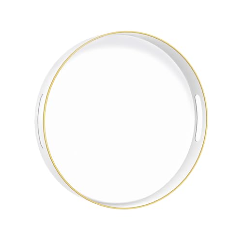13" White Decorative Tray