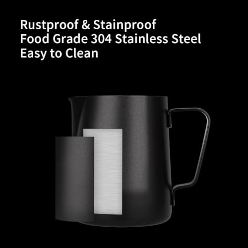 12oz Milk Frothing Pitcher Stainless Steel Espresso Steaming Jug