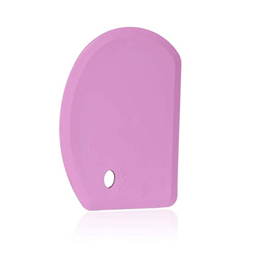 Silicone Bowl Scraper Flexible Curved Edge Dough Scraper Baking Bread