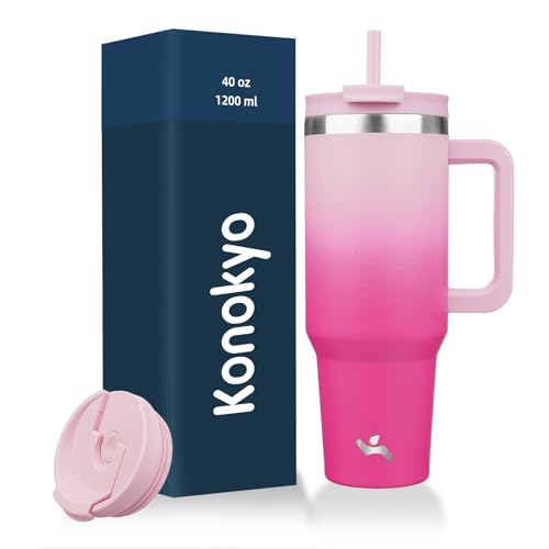 40 oz Insulated Tumbler Water Bottle with Handle