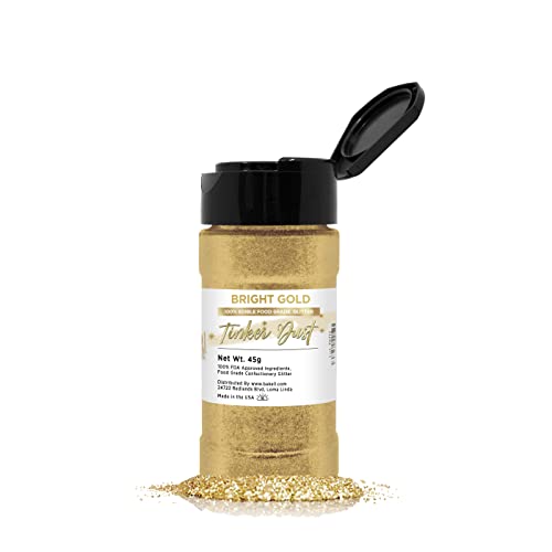 Bright Gold BAKELL Edible Glitter