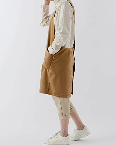 Soft Cotton Linen Apron for Women