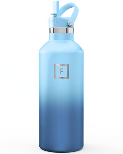 32 oz Narrow Mouth Water Bottle with Straw