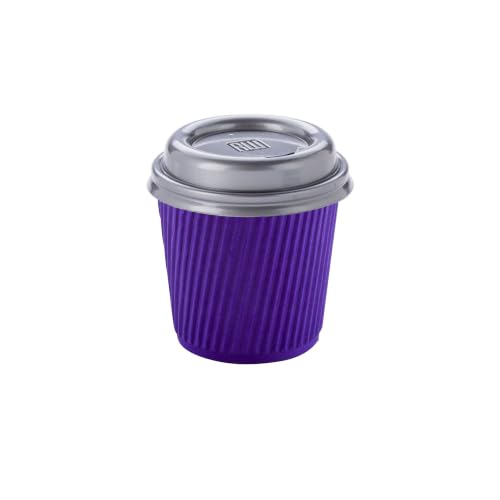 Ripple Wall Coffee Cups 500 Count 4 Ounce Insulated Royal Purple Paper Cups
