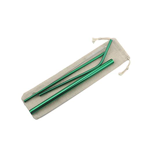 Metal Straws Stainless Steel Straws 8.5" Drinking Straws Reusable 3 Set